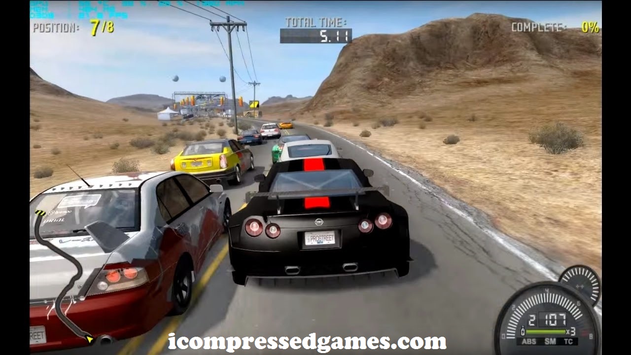 Need For Speed ProStreet Compressed Game